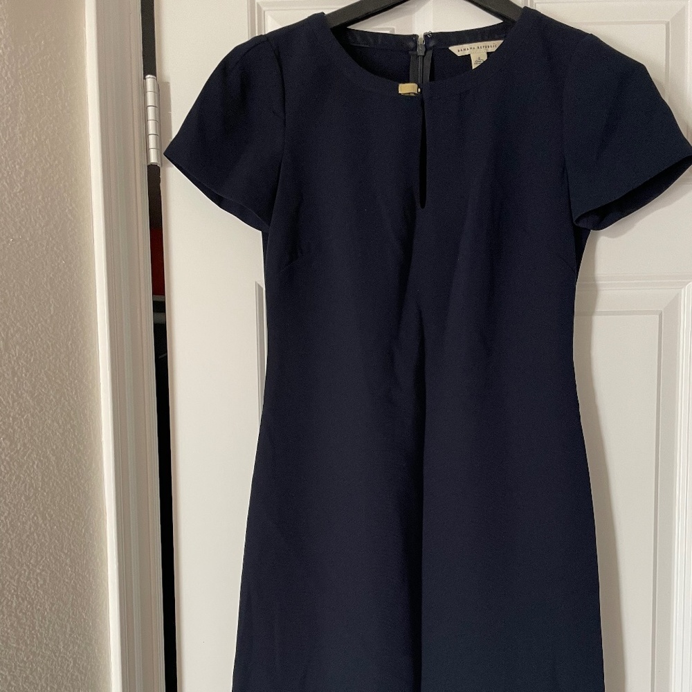 Banana Republic navy blue dress size 0